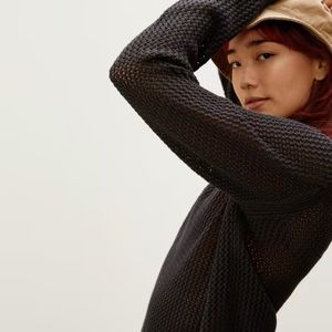 Everlane soft mesh cotton sweater